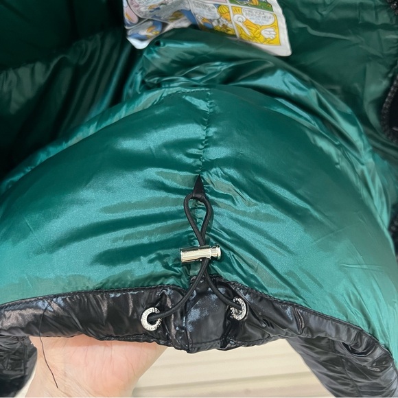 Moncler Black Shiny Down Long Jacket - Picture 13 of 16